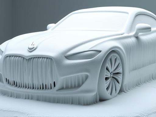 Auto ricoperta di schiuma per lavaggio luxury a mano